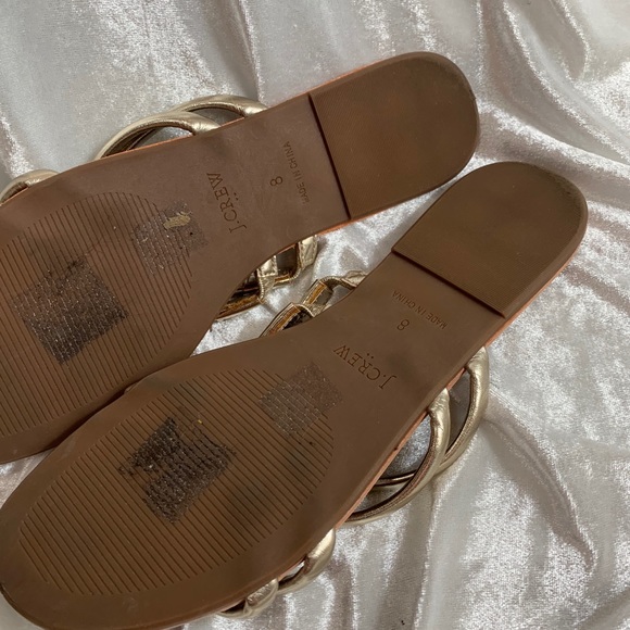 J.Crew metallic slip on sandals size 8 - Picture 9 of 10